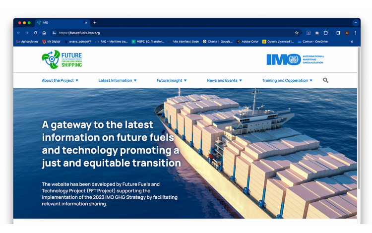 La OMI lanza una web sobre combustibles y tecnologías de futuro en el transporte marítimo