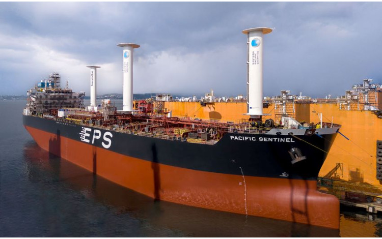 Bound4blue completes installation of three suction sails on board 50,000 tpm tanker